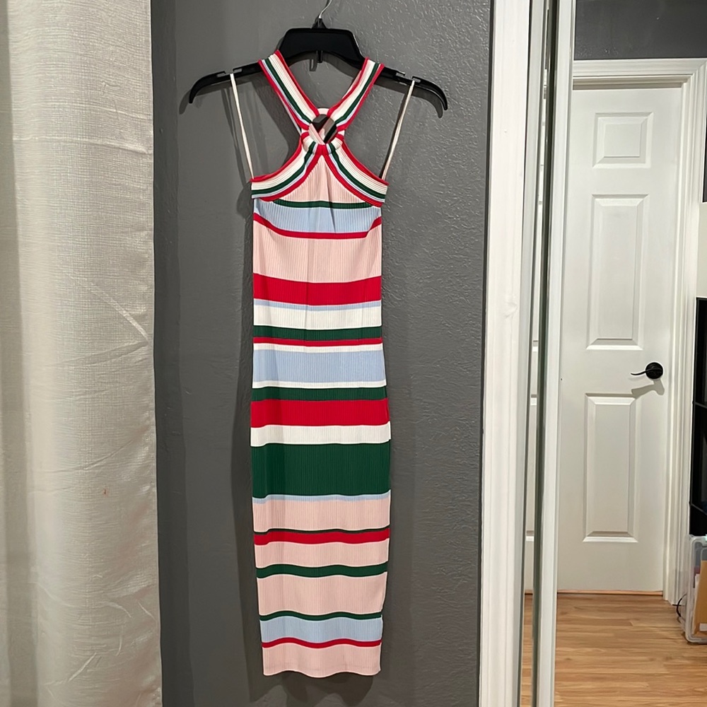 Ted Baker midi multi color dress